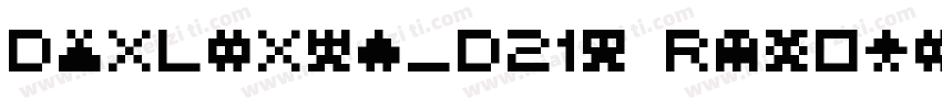 DotLatin_D21b Regular字体转换